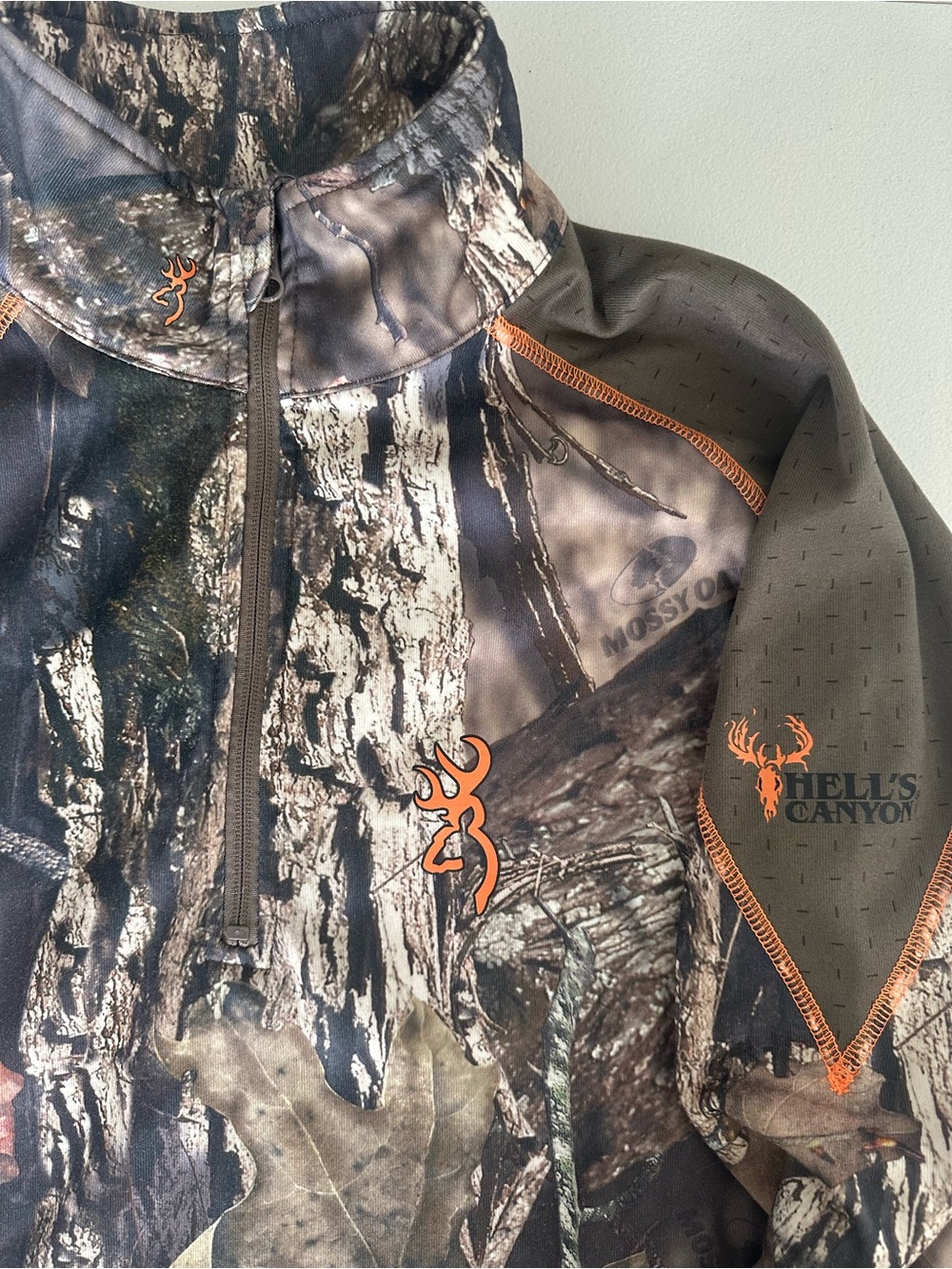 Browning Hell’s Canyon Midweight Base Layer 1/4-Zip Pullover Size Medium